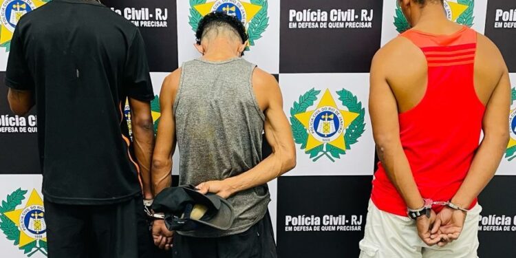 Polícia Civil de Macaé prende três criminosos envolvidos o tráfico