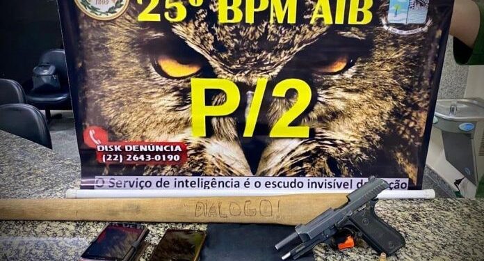 Dupla de assaltantes são presos após trocar tiros com a PM