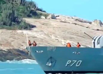 Navio da Marinha chega em Macaé e estará aberto a visitas