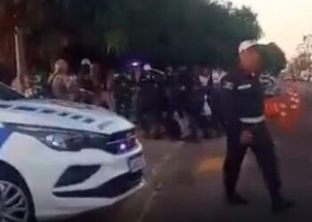 Confusão entre PM e Guardas durante fiscalização