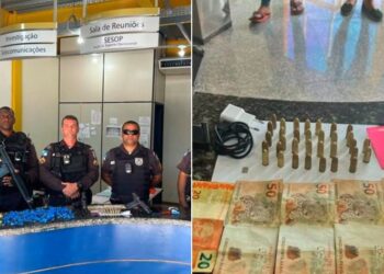 Três mulheres são presas com armas e drogas dentro de ônibus em Quissamã