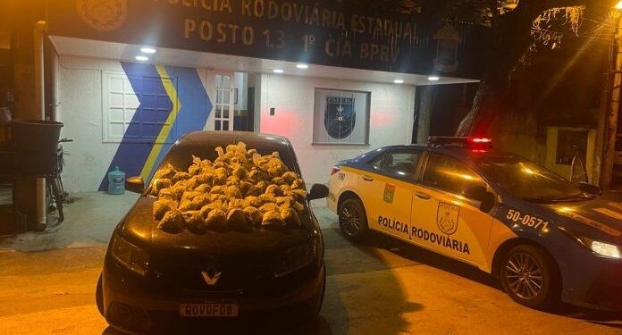 Traficante que saiu para entregar carga de drogas é preso