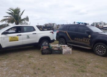 PF e ICMBio prendem homem com 200 kg de pescado na Reserva Extrativista da Marinha de Arraial do Cabo
