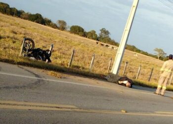 Motociclista fica ferido em acidente na BR-356