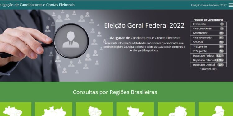 Eleições 2022: Site DivulgaCandContas já está no ar