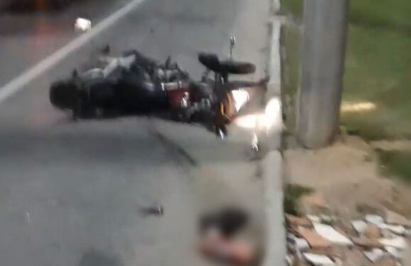 Grave acidente deixa um motociclista morto