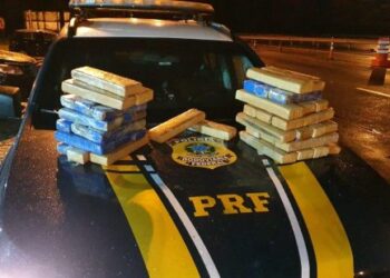Mais de 32 quilos de maconha são apreendidos pela PRF na BR-101