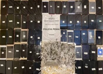 Operação apreende 59 celulares e grande quantidade de drogas em presídio de Campos