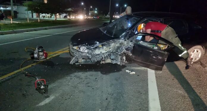 Acidente deixa quatro feridos na RJ-140