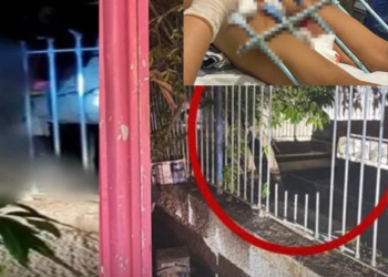 Mulher é resgatada após ficar presa em grade de cemitério