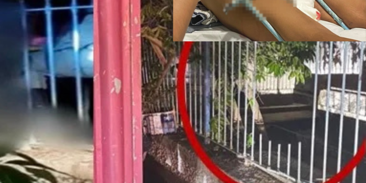 Mulher é resgatada após ficar presa em grade de cemitério