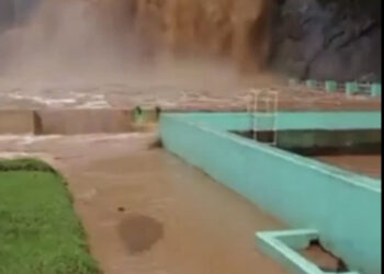 Próximo da reabertura, Parque Aquático é inundado por volume de água elevado