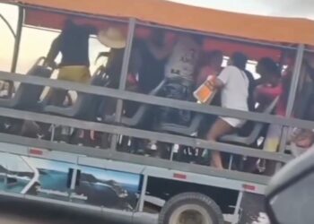 Briga generalizada deixa dois feridos no sábado (19)