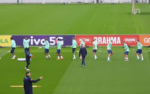 Copa: primeiro treino da seleção tem golaços marcados