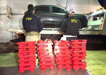 PRF e PM apreendem 100 quilos de maconha em Campos