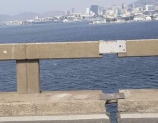 É #FAKE imagem que mostra emenda no vão da Ponte Rio-Niterói após batida de navio