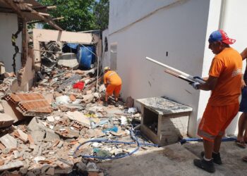 Mais uma residência é desocupada após explosão de gás em Cabo Frio