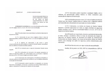 Lula decreta Intervenção Federal
