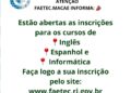 Faetec está com inscrições abertas para cursos gratuitos