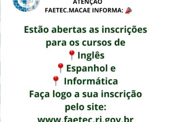 Faetec está com inscrições abertas para cursos gratuitos