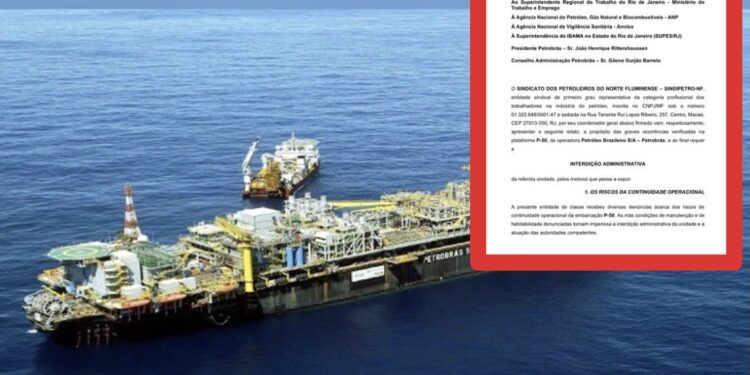 Sindipetro-NF pede interdição administrativa da P-50
