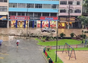 Temporal com rajadas de vento e granizo atinge Região Serrana do Rio