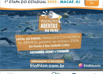 Prepare-se: vem aí 1ª Etapa Estadual do Rio Triathlon-2023
