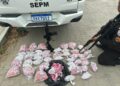 PM localiza grande quantidade de drogas no Lagomar, em Macaé