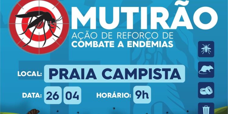 Mutirão de combate à endemias percorre bairro nesta quarta-feira (26)