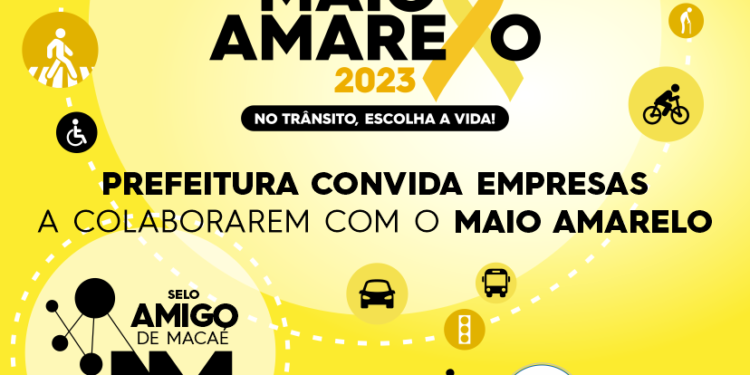 Maio Amarelo: Prefeitura convida empresas para campanha de segurança no trânsito