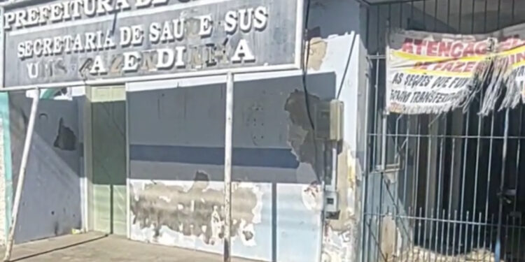 UBS Fazendinha em completo abandono