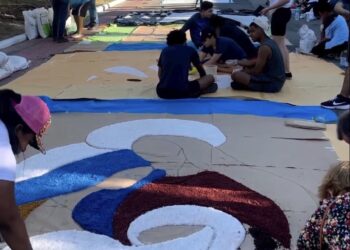Tapetes de Corpus Christi ganham formas nesta quinta-feira (8)