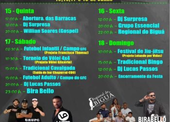 Festa de Glicério começa nesta quinta-feira (15)