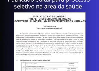 Prefeitura lança edital para processo seletivo