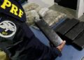 PRF apreende cerca de 9 quilos de drogas na BR-101, em Casimiro de Abreu
