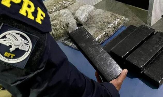 PRF apreende cerca de 9 quilos de drogas na BR-101, em Casimiro de Abreu