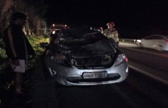 Idoso e jovem ficam feridos em acidente em Cardoso Moreira