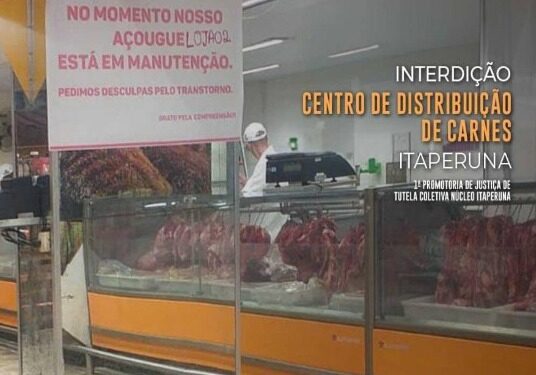 MPRJ interdita centro de distribuição de carnes em Itaperuna