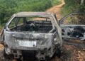 Corpo carbonizado é encontrado em veículo incendiado em Araruama