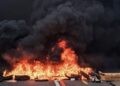 Comerciantes protestam e interditam rua Barão de Miracema, em Campos