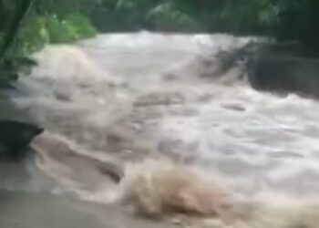 Acesso às cachoeiras da região do Sana está fechado; nível da água está alto