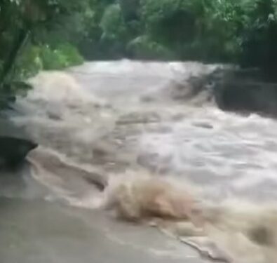 Acesso às cachoeiras da região do Sana está fechado; nível da água está alto