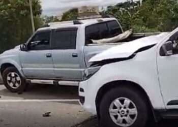Acidente deixa duas pessoas feridas no Parque Imperial