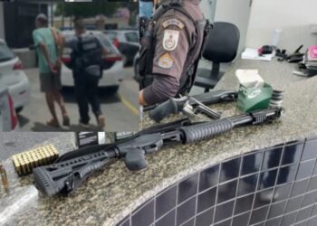 Foragido por roubo é preso e armas são apreendidas em Campos