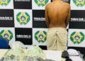 Polícia prende homem em flagrante por tráfico e associação para o tráfico, posse de arma de fogo de uso restrito e resistência