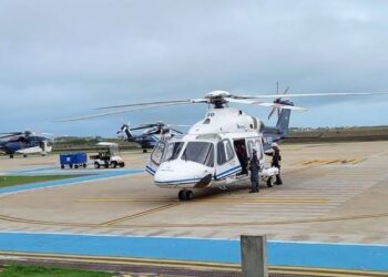 Funcionário do Heliporto de Farol tem coxa esmagada por aeronave
