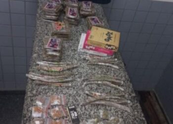 PRF prende passageiro e apreende 2kg de drogas na BR 101, em Campos