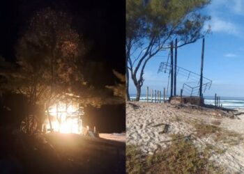 Postos de guarda-vidas são incendiados nos distritos de Arraial do Cabo