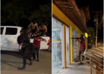 Oito homens são levados para delegacia ao gravarem clipe simulando assalto a banco em Búzios