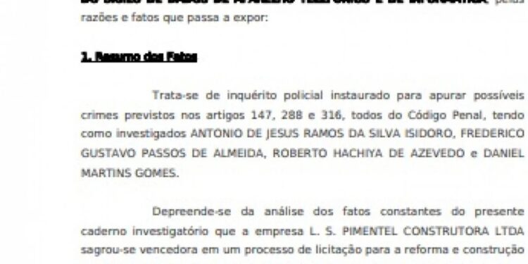 Corrupção e intimidação em licitação de Escola Municipal sob investigação
